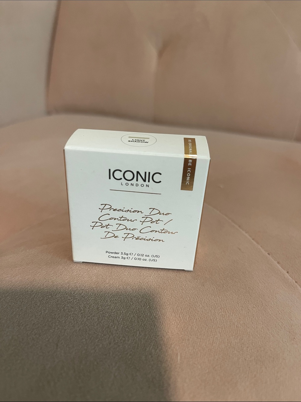 Cosmetic product box on furniture